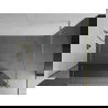 Mexen Kioto paroi de douche Walk-in 140 x 200 cm, miroir 8 mm, finition dorée - 800-140-101-55-50