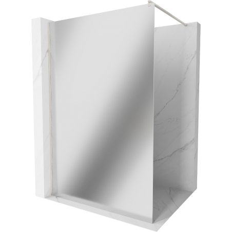 Mexen Kioto paroi de douche Walk-in 80 x 200 cm, miroir 8 mm, nickel brossé - 800-080-101-97-50
