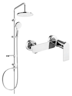 Mexen Erik ensemble de douche en saillie avec pomme de douche et robinet de douche Zero, chrome - 71140205-00