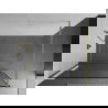 Mexen Kioto écran de douche Walk-in 150 x 200 cm, motif noir 8 mm, doré brossé - 800-150-101-55-70