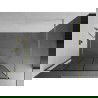Mexen Kioto paroi de douche Walk-in 140 x 200 cm, motif noir 8 mm, doré brossé - 800-140-101-55-77