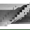 Mexen Kioto paroi de douche Walk-in 120 x 200 cm, motif noir 8 mm, gun gray brossé - 800-120-101-66-77