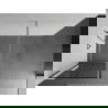 Mexen Kioto paroi de douche Walk-in 80 x 200 cm, motif noir 8 mm, nickel brossé - 800-080-101-97-77