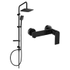 Mexen Zero Sven ensemble de douche apparent avec pomme de douche et robinet de douche, noir - 71140262-70