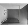 Mexen Kioto paroi de douche Walk-in 100 x 200 cm, grille noire 8 mm, nickel brossé - 800-100-101-97-77