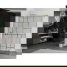 Mexen Kioto paroi de douche Walk-in 70 x 200 cm, motif noir 8 mm, finition en laiton brossé - 800-070-101-55-78