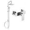 Mexen Alexa Tord ensemble de douche extérieur avec douche de tête et robinet de douche, chrome - 71240200-00