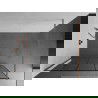 Mexen Kioto paroi de douche Walk-in 80 x 200 cm, motif noir 8 mm, laiton brossé - 800-080-101-65-78