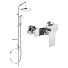 Mexen Alexa Erik ensemble de douche externe avec pomme de douche et mitigeur, chrome - 71240205-00