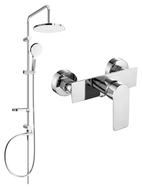 Mexen Alexa Erik ensemble de douche externe avec pomme de douche et mitigeur, chrome - 71240205-00