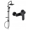 Mexen Sven ensemble de douche extérieure avec pommeau et mitigeur de douche Milo, noir - 71340262-70