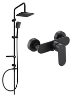 Mexen Sven ensemble de douche extérieure avec pommeau et mitigeur de douche Milo, noir - 71340262-70