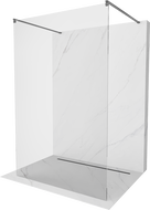 Paroi de douche autoportante Mexen Kioto 110 x 200 cm, transparent 8 mm, gris arme brosse - 800-110-002-66-00