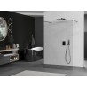 Mexen Kioto paroi de douche autoportante 110 x 200 cm, transparent 8 mm, gris canon brossé - 800-110-002-66-00