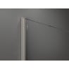 Mexen Kioto paroi de douche Walk-in 110 x 200 cm, motif noir 8 mm, nickel brossé - 800-110-101-97-78