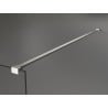 Mexen Kioto paroi de douche Walk-in 110 x 200 cm, motif noir 8 mm, nickel brossé - 800-110-101-97-78