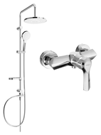 Mexen Erik ensemble de douche apparent avec pomme de douche et robinet de douche Sabre, chromé - 72140205-00