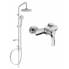 Mexen Carl ensemble de douche en saillie avec pomme de douche et robinet de douche Sabre, chromé - 72140240-00