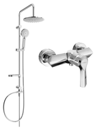 Mexen Carl ensemble de douche en saillie avec pomme de douche et robinet de douche Sabre, chromé - 72140240-00