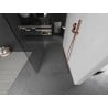 Mexen Kioto cloison de douche autoportante 135 x 200 cm, transparent 8 mm, cuivre brossé - 800-135-002-65-00