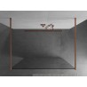 Mexen Kioto cloison de douche autoportante 135 x 200 cm, transparent 8 mm, cuivre brossé - 800-135-002-65-00