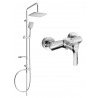 Ensemble de douche apparent avec pommeau de douche et mitigeur Sabre, chrome - 72140262-00