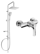 Ensemble de douche apparent avec pommeau de douche et mitigeur Sabre, chrome - 72140262-00