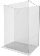 Mexen Kioto paroi de douche autoportante 135 x 200 cm, transparent 8 mm, nickel brossé - 800-135-002-97-00