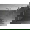 Mexen Kioto paroi de douche autoportante 160 x 200 cm, verre transparent 8 mm, nickel brossé - 800-160-002-97-00