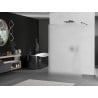 Mexen Kioto paroi de douche autoportante 110 x 200 cm, givre 8 mm, gris canon brossé - 800-110-002-66-30