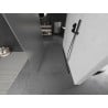 Mexen Kioto paroi de douche autoportante 110 x 200 cm, givre 8 mm, gris canon brossé - 800-110-002-66-30