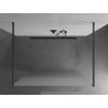 Mexen Kioto paroi de douche autoportante 110 x 200 cm, givre 8 mm, gris canon brossé - 800-110-002-66-30