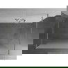Mexen Kioto paroi de douche libre 120 x 200 cm, verre dépoli 8 mm, nickel brossé - 800-120-002-97-30