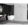 Mexen Kioto paroi de douche indépendante 130 x 200 cm, verre dépoli 8 mm, nickel brossé - 800-130-002-97-30