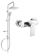 Mexen Royo Sven ensemble de douche apparent avec douchette et mitigeur chromé - 72240262-00