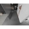 Mexen Kioto paroi de douche autoportante 110 x 200 cm, transparent/givre 8 mm, cuivre brossé - 800-110-002-65-35