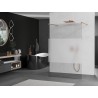 Mexen Kioto paroi de douche autoportante 110 x 200 cm, transparent/givre 8 mm, cuivre brossé - 800-110-002-65-35