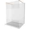 Mexen Kioto paroi de douche autonome 120 x 200 cm, transparent/argent 8 mm, cuivre brossé - 800-120-002-65-35