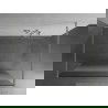 Mexen Kioto paroi de douche indépendante 140 x 200 cm, transparent/douce 8 mm, nickel brossé - 800-140-002-97-35