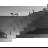 Mexen Kioto paroi de douche autonome 140 x 200 cm, gris graphite 8 mm, gris gun brossé - 800-140-002-66-40