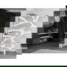 Mexen Kioto paroi de douche Walk-in 70 x 200 cm, motif blanc 8 mm, gris foncé brossé - 800-070-101-66-97
