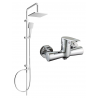 Mexen Tord ensemble de douche murale avec pomme de douche et mitigeur de douche Kama, chrome - 72540200-00