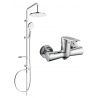 Mexen Erik ensemble de douche en saillie avec pomme de douche et robinet de douche Kama, chromé - 72540205-00
