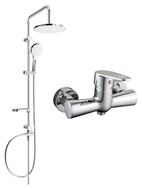 Mexen Kama Erik ensemble de douche encastré avec douche à effet pluie et mitigeur de douche, chrome - 72540205-00
