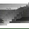 Kioto Mexen paroi de douche autoportante 130 x 200 cm, graphite 8 mm, nickel brossé - 800-130-002-97-40