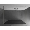 Mexen Kioto paroi de douche autoportante 130 x 200 cm, graphite 8 mm, nickel brossé - 800-130-002-97-40
