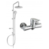 Mexen Carl ensemble de douche en saillie avec pommeau de douche et robinet de douche Kama, chrome - 72540240-00