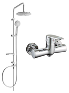 Mexen Kama Carl ensemble de douche apparente avec douche de tête et mitigeur, chromé - 72540240-00