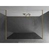 Mexen Kioto paroi de douche autoportante 140 x 200 cm, graphite 8 mm, or brossé - 800-140-002-55-40