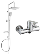Mexen Kama Sven ensemble de douche apparent avec pomme de douche et robinet de douche, chromé - 72540262-00